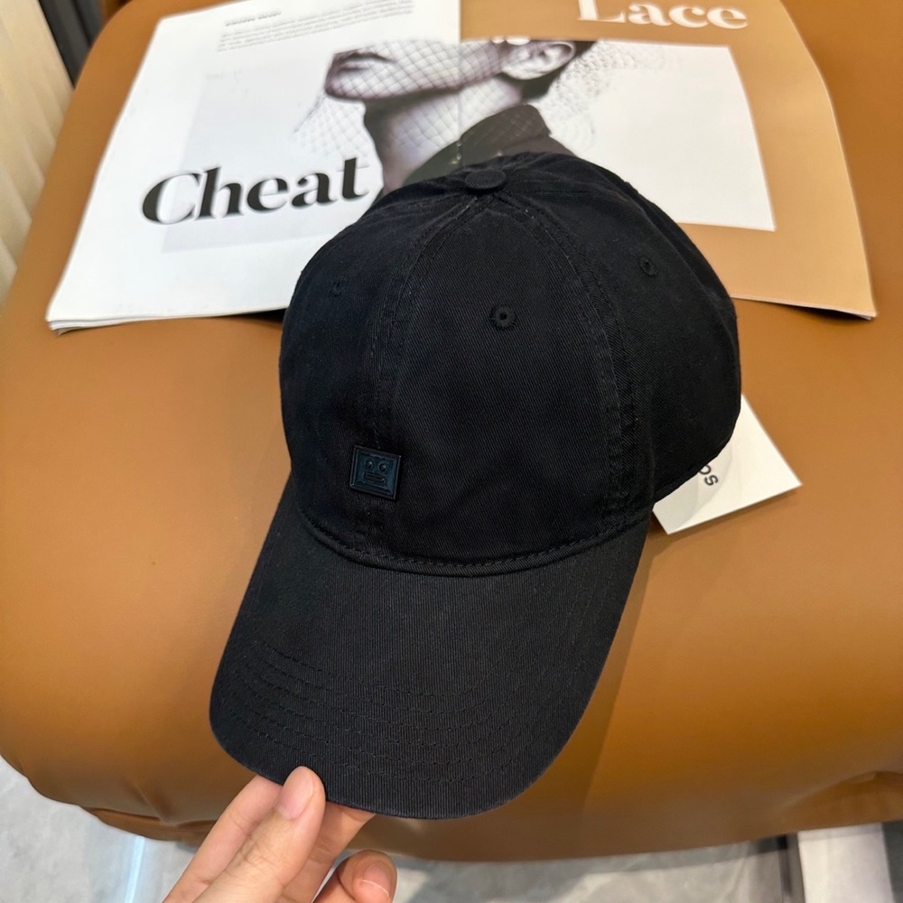 Acne Studios Black Baseball Cap - Picture 2 of 7